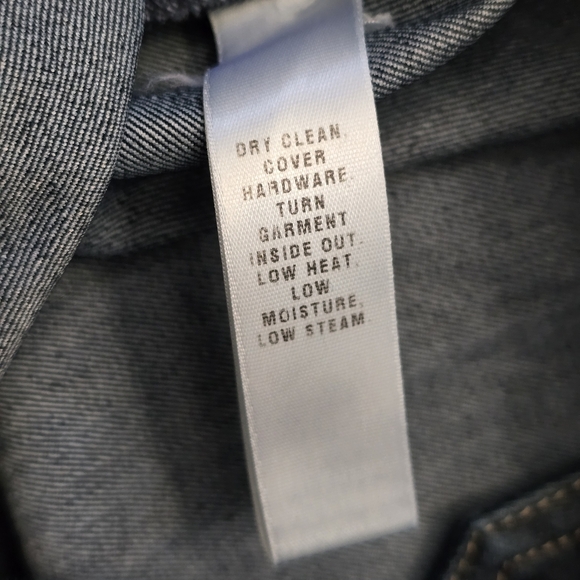 St. John Wide Leg Dark Wash Denim Pants Size 4 - Picture 6 of 8